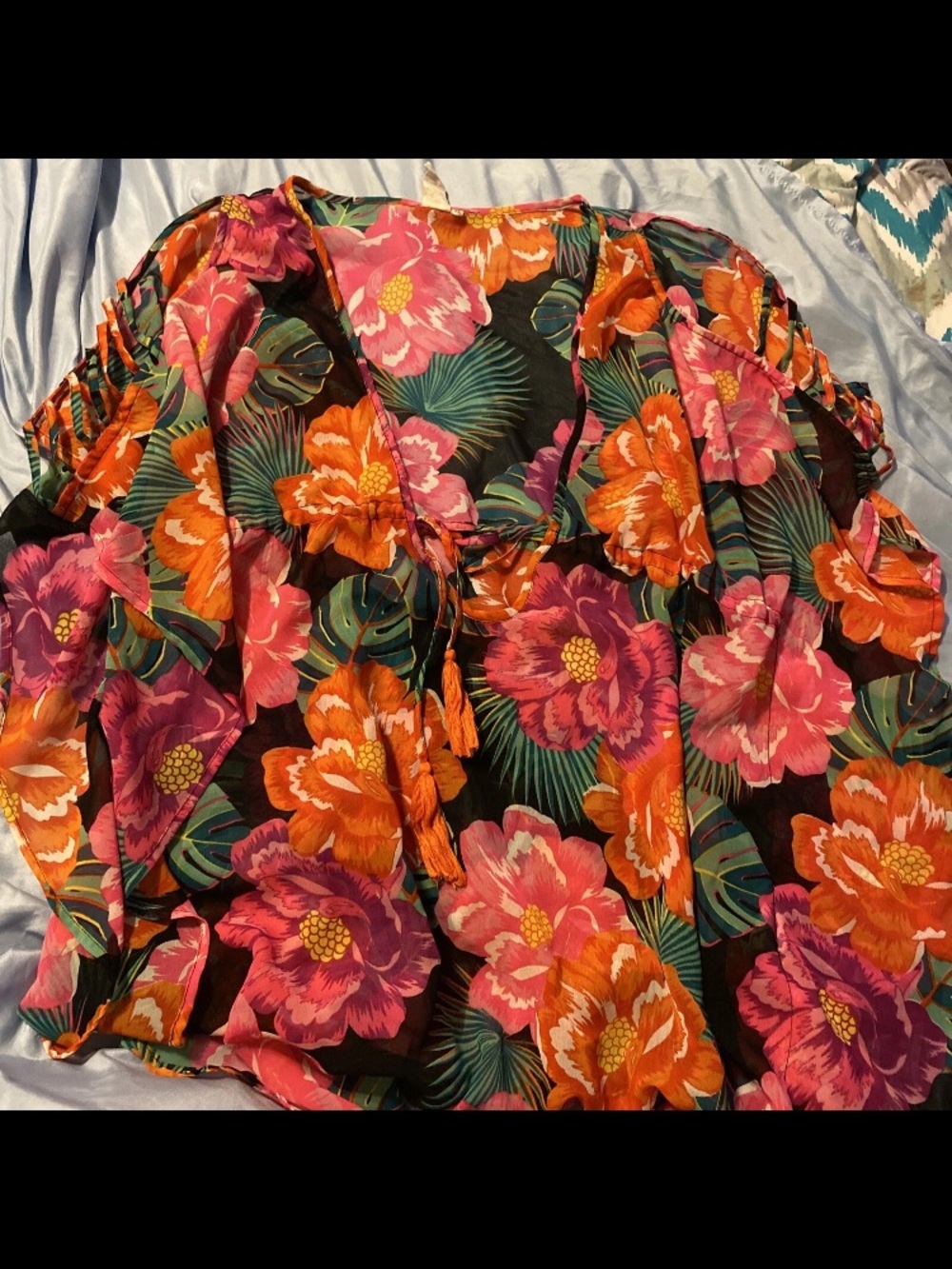 Violet Sky bathing suit cover up Women’s xl Floral Tropical